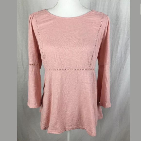 Boden Tops - Boden 👚 Pink Bell Sleeve Top Size 12